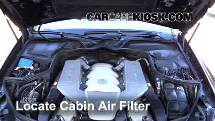 2007 Mercedes-Benz CLS63 AMG 6.3L V8 Air Filter (Cabin) Check